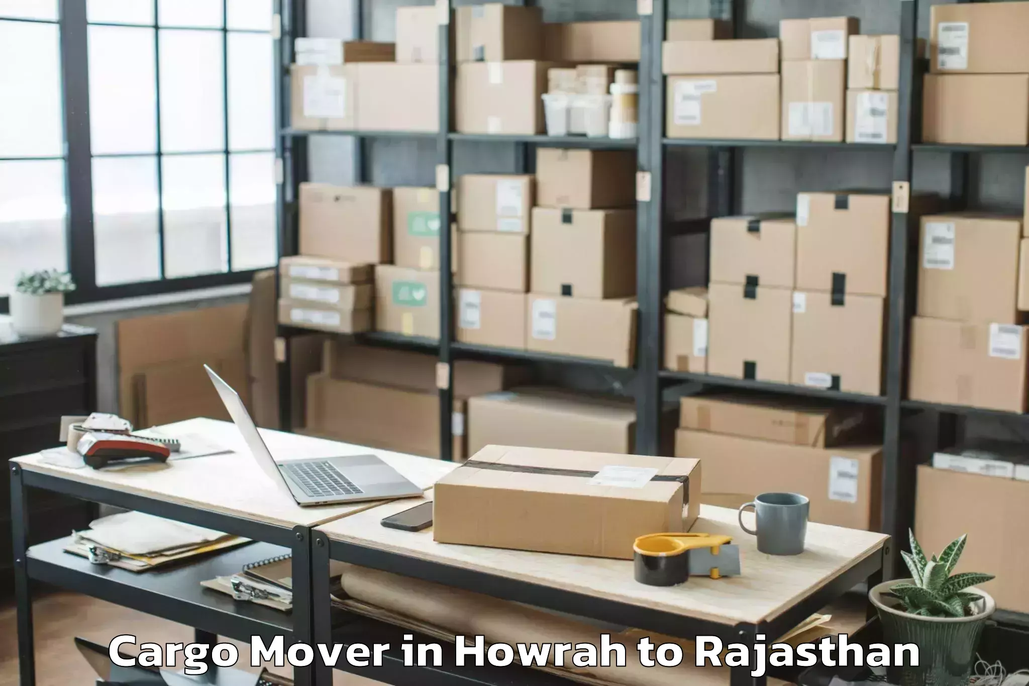 Affordable Howrah to Churu Cargo Mover